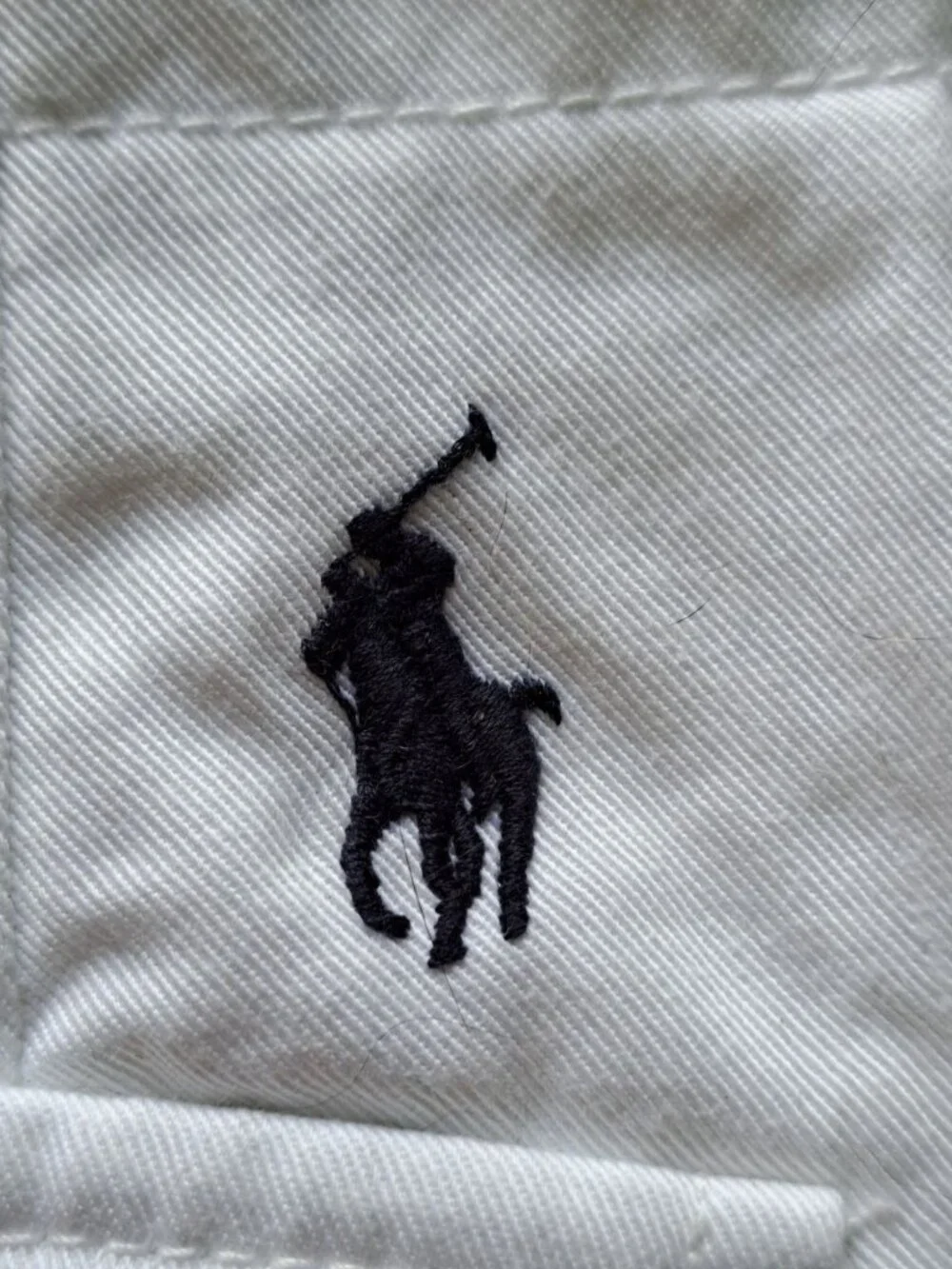 Polo Ralph Lauren Size 40 White Relaxed Fit Cargo Shorts  Cotton Pony Logo Beach - Picture 14 of 15